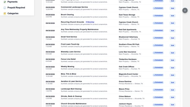 Jobs screenshot