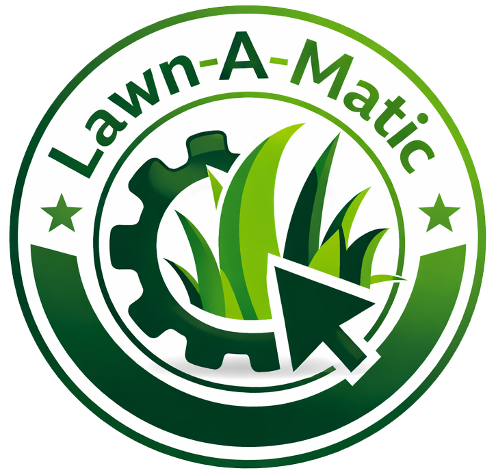 Lawn-A-Matic Texas-built lawn care software logo